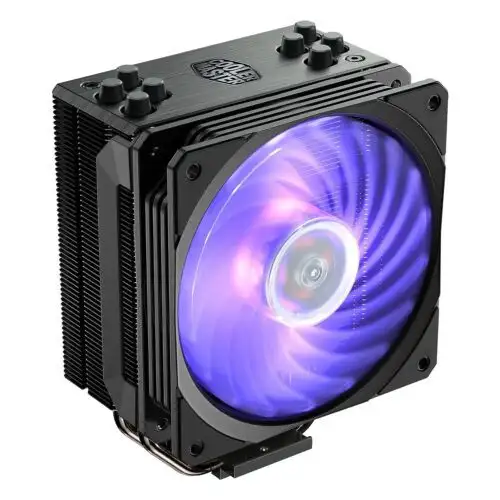 Cooler Master Hyper 212 Black Edition Rgb Cpu Air Cooler Sf120R Rgb Fan Anod