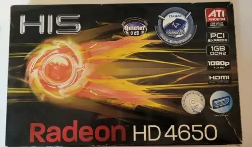His Ati Radeon Hd 4650 (H465Ps1Gh) 1Gb Ddr2 Sdram Pci Express X16 Graphics Adapt