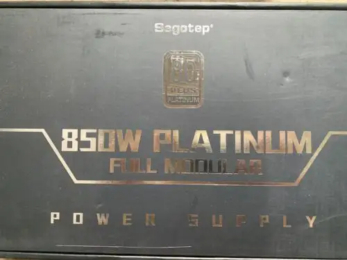Segotep 80 Plus Platinum 850W Full Modular Atx Psu Power Supply Quiet +140Mm Fan
