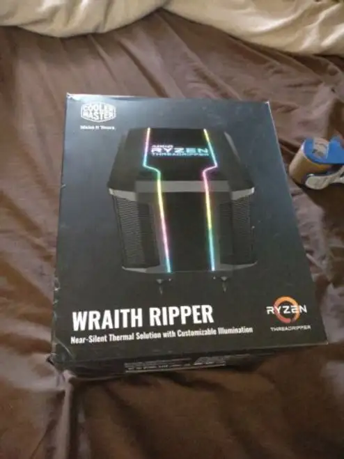 Cooler Master Fan Mam-D7Pn-Dwrps-T1 Wraith Ripper Amd Tr4 7 Heat Pipes Retail