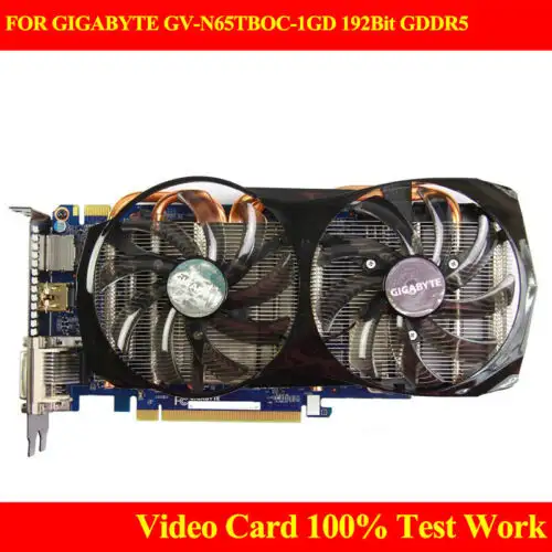 For Gigabyte Gv-N65Tboc-1Gd 192Bit Gddr5 Gtx650Ti 1G Video Card Work