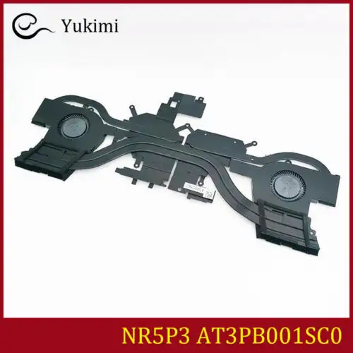 0Nr5P3 At3Pb001Sc0 For Dell Eg50050S1-Cj90/Ci90-S9A Laptop Cpu Gpu Heatsink Fan