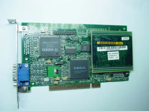 Matrox 576-04 Rev.A Pci Video Card 2 Mb Canada Mga Tvp3026-175Pce Working