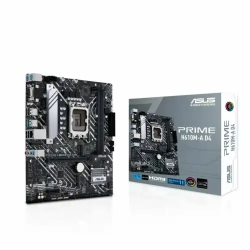 Asus Prime H610M-A D4 Motherboard Lga 1700 Intel H610 Micro-Atx Ddr4