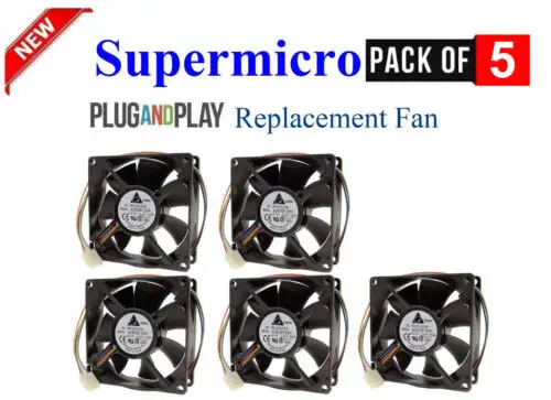 Supermicro Fan-0104L4 80X25Mm 4-Pin Pwm 交換用ファン