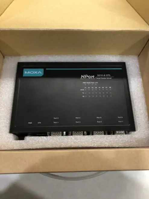 Moxa Nport 5610-8-Dtl 8埠RS-232串列設備伺服器