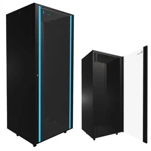 Extralink 42U 800X800 czarna szafa sieciowa szafa serwerowa stojąca