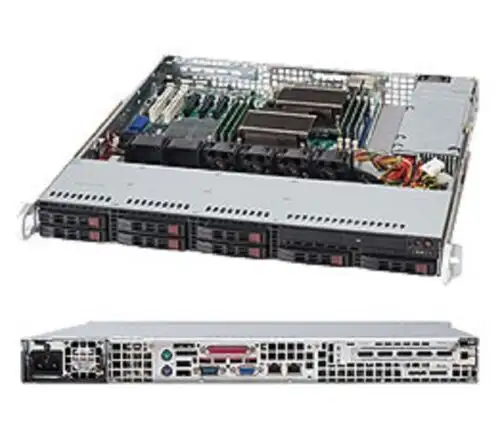 New Supermicro Cse-113Mtq-560Cb 560W 1U Black Color Chassis Full