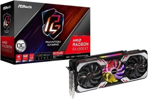 Asrock Graphics Board Rx 6900 Xt Pg D 16G Oc Amd Radeon Rx6900 Xt Gddr6 16Gb