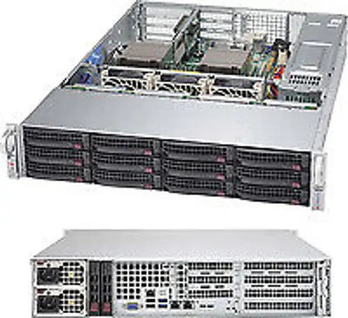 Supermicro Superchassis 826Bac4-R1K23Wb - Rack - Server - Black-