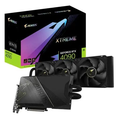 Gigabyte Graphic Card Geforce Rtx 4090 Gv-N4090Aorusx W-24Gd 24Gb Hdmi Dp Gddr6X