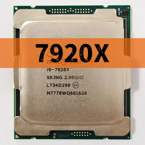 Intel Core I9-7920X 2.9-4.3 Ghz 12 Cores Sr3Ng 140W Lga2066 Cpu Processor