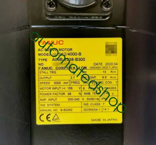 Fanuc A06B-2238-B300 Servo Motor