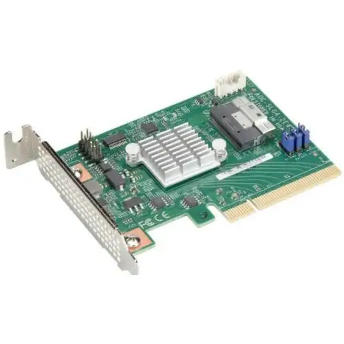 Supermicro Aoc-Slg4-2E4T Dual Port Gen-4 內部NVMe HBA PCIe X8擴充卡