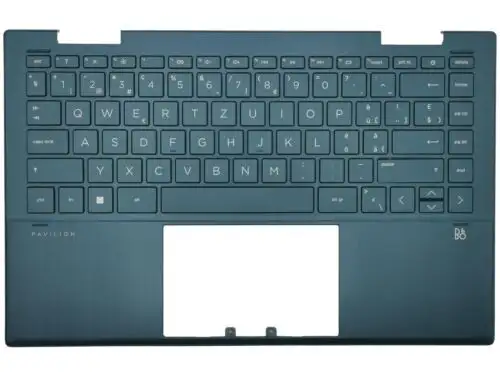 Genuine Hp Pavilion 14-Dy Palmrest Cover Keyboard Swiss Spruce Blue M45228-Bg1