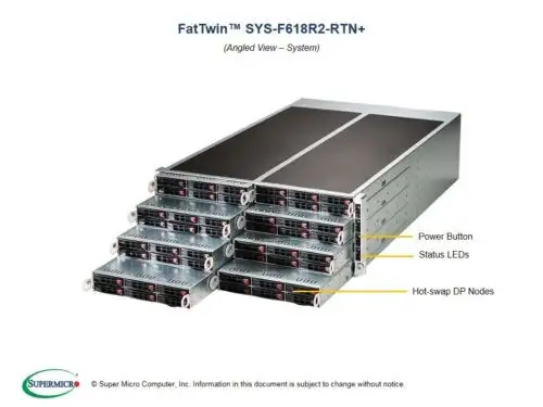 Supermicro Sys-F618R2-Rtn+ 4U超級伺服器