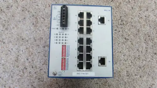Hirschmann Rs2-16 nespravovaný Ethernetový kolejnicový přepínač