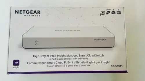 Netgear Gc510Pp-100Nas Alta Potencia Poe+ Insight Gestionado Smart Cloud Switch