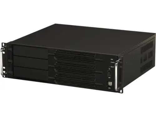Athena Power Rm-3U300P608 Black Aluminum / Steel 3U Rackmount Server Case 600W