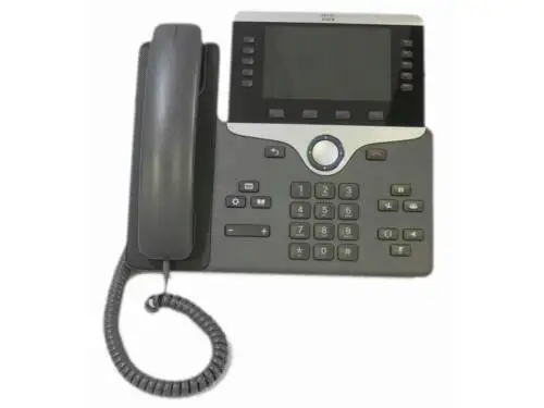 Cisco Cp-8851-K9 5-Line Key 5" Color Voip Poe Gigabit Phone Aux Usb Bluetooth