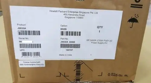 Hp J9830A 5400R 2750W Poe+ Zl2 Power Supply