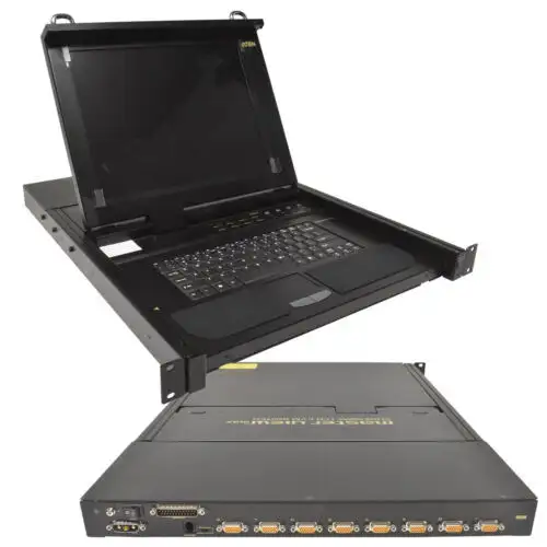Aten Master View Slideaway Lcd Kvm Switch Cs-1208Dl 8-Port 15"" Qwerty Us 1U-