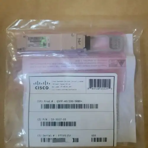 (New) Geniune Cisco Qsfp-40/100-Srbd= Sr-Bidi. Hologram /Qsfp Transceiver