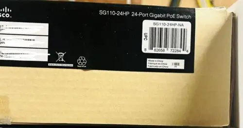 Cisco Sg110-24Hp-Na Gigabit Poe Switch