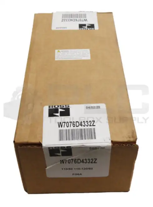 Sealed Ross Controls W7076D4332Z Solenoid Valve 110-120V 50/60Hz W7076D4332