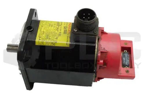 Fanuc A06B-0102-B180 E2/3000 142V 1.9A 200Hz 3Ph Ac Servo Motor