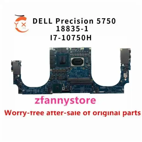 For Dell Precision 5750 Laptop Motherboard I7-10750H 18835-1 Ht65C 0Ht65C