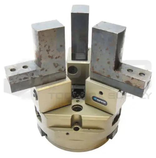 Schunk Jgz 125-1 Universal Pneumatic Gripper W/ 3 Bsws-B 125 W/3 Finger Blanks