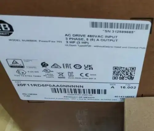 Allen Bradley 20F11Rd5P0Aa0Nnnnn Powerflex Air Cooled 753 Ac Drive