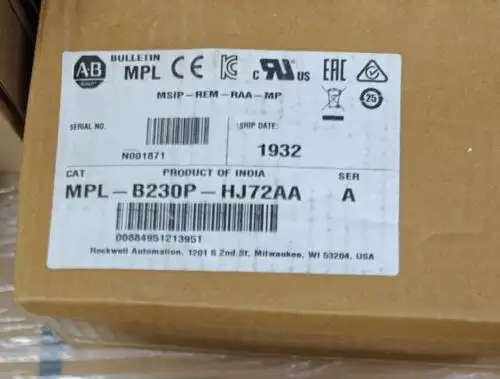 Allen Bradley Mpl-B230P-Hj72Aa 伺服馬達