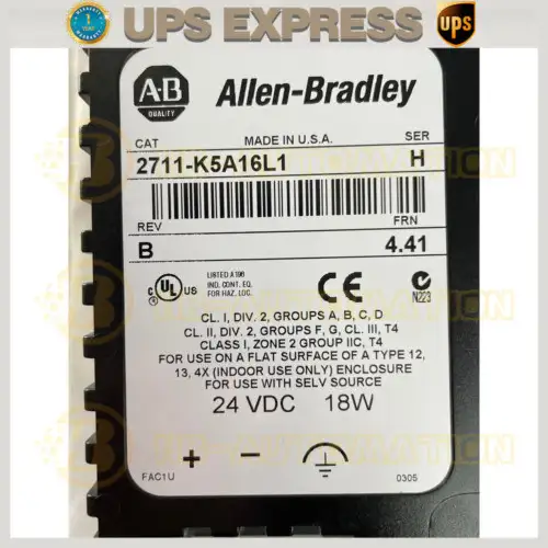 Allen Bradley 2711-K5A16L1 Series H Frn 4.41 Spot Goods