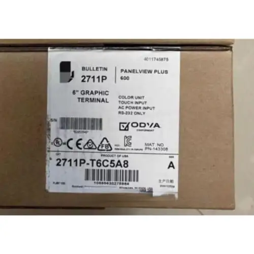 Allen Bradley 2711P-T6C5A8 Panelview Plus 6彩色觸控螢幕交流RS232現貨