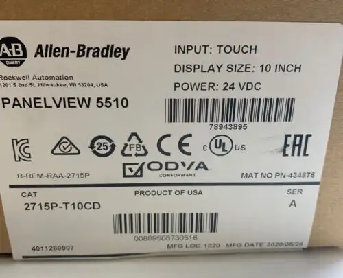 Allen-Bradley 2715P-T10Cd Ser.A màn hình cảm ứng Panelview 5510