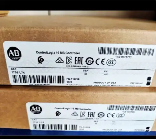 Allen-Bradley 1756-L74 Ser B 16M Controllers Controllogix 5574 Processor 1756L74