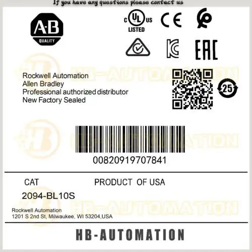 Allen Bradley 2094-Bl10S Kinetix線路接口模組