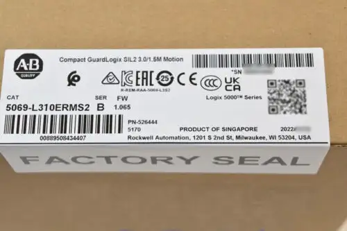 Allen Bradley 5069-L3100Erms2 Compact Guardlogix Sil2 10.0/5.0M 運動點項目