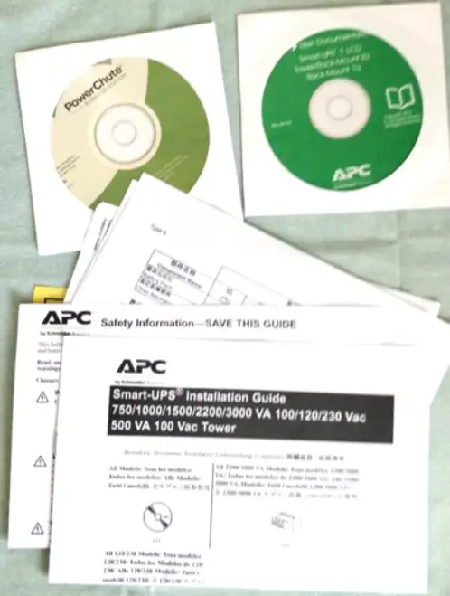 Instructions & Software - Apc Smart-Ups 750/1000/1500/2200/3000 Va 100/120/230/5