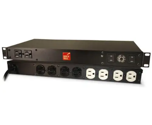 Brickwall Pwrm15Aud 15A 120V Audiophile 10 Plug Surge Protector (Plug Is 15A)