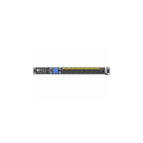 Eaton Single-Phase 120V Managed Rack Power Distribution Unit 8-Outlet 1U Rack