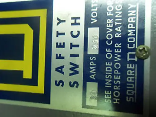 1 Square D H-221-D Sicherheitsschalter