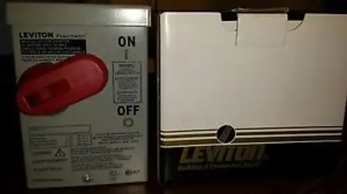 Leviton N3302-Ds : 30A N3R Dp Switch Encl