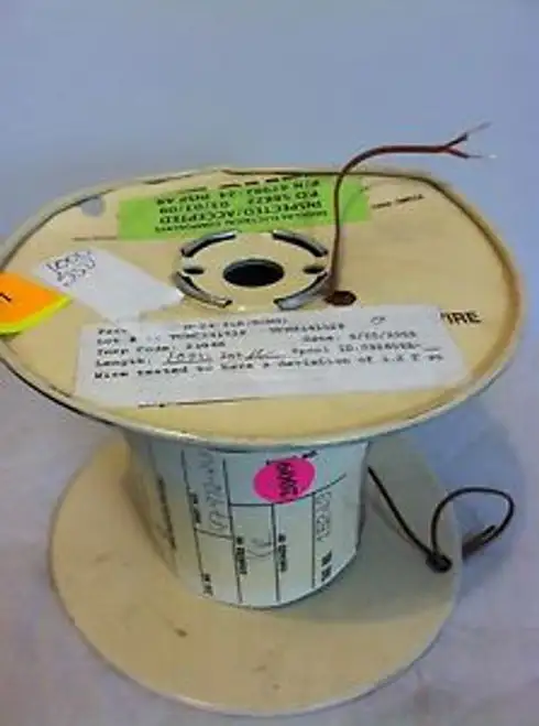 Thermocouple Wire Type N AWG 24 Solid PFA/PFA 2 Cond Omega TT-N-24-SLE 100FT