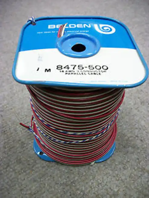 BELDEN 8475-500 3 CONDUCTOR 16GA STRANDED UNSHIELDED PARALLEL CABLE
