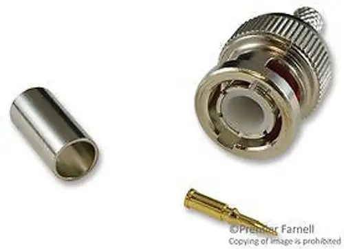 TE CONNECTIVITY 5-1634500-2 RF/COAXIAL BNC PLUG STR 50 OHM CRI...(50 pieces)