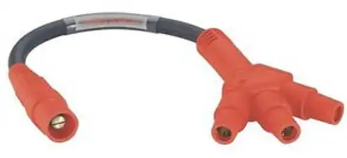 Leviton 16A33-R Single Pole Cam Adapter Cable Red G8075137