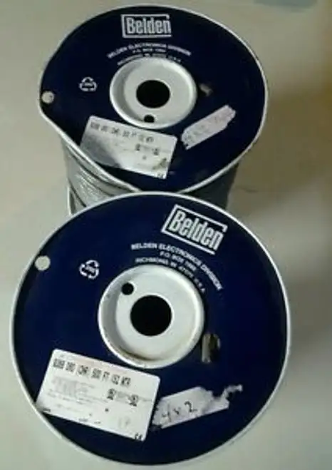 New Belden Cable 4 Conductor Beldfoil Shielded 18 Awg 9368-060 Chr 700 Ft